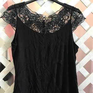 Black Sequined T-Shirt
